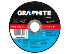 Disc abraziv pentru polizarea metalului 115X6.4X22.2 mm 57H715TOP