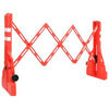 Barieră de trafic pliabilă, roșu, 210x50x105 cm