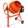 Mixer de beton și ciment 140 L 650 W din oțel portocaliu