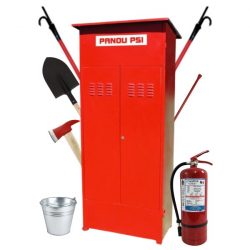 Pichet PSI echipare completa (panou, unelte PSI, stingator P6)