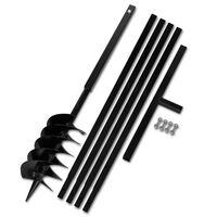 Burghiu manual găuri în pământ 150 mm cu tub prelungitor 5 m