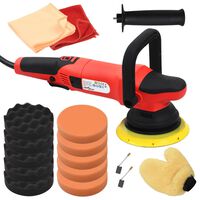 Polizor excentric cu accesorii, acțiune duală, 21 cm, 1000 W