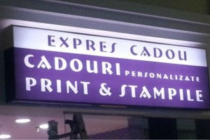 Casete luminoase Plexiglas