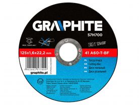 Disc abraziv pentru taierea metalului 115X1X22.2 mm 57H705TOP