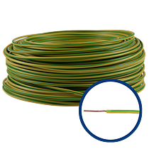 Cablu electric FY/ H07V-U 1,5 mm galben - verde